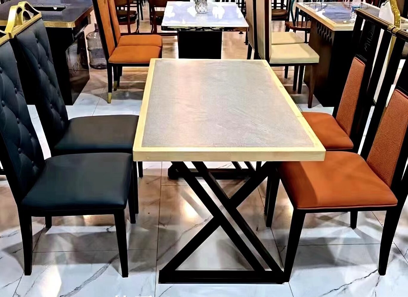 餐饮店桌椅2409